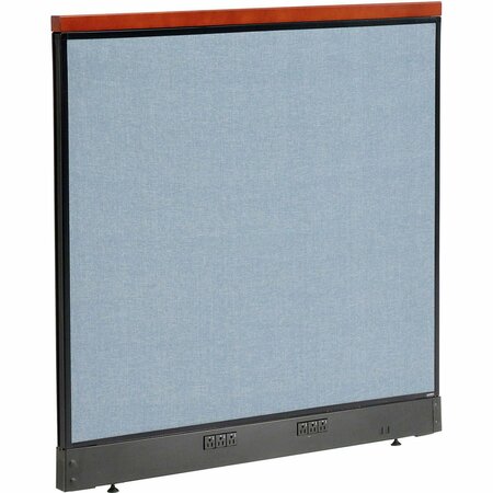 INTERION BY GLOBAL INDUSTRIAL Interion Deluxe Electric Office Partition Panel, 48-1/4inW x 47-1/2inH, Blue 277552EBL